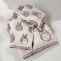 Big Grey Totoro - Studio Ghibli Silhouette Series (Face Towel) 2