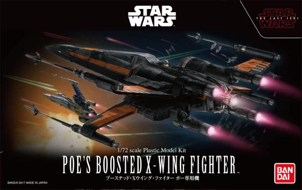 BANDAI HOBBY 1/72 Poe's Boosted X-Wing Fighter - Star Wars
