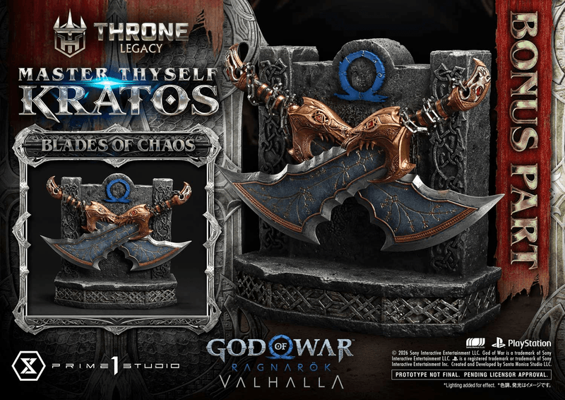 Throne Legacy God of War: Ragnarok Master Thyself Kratos Bonus Version 			