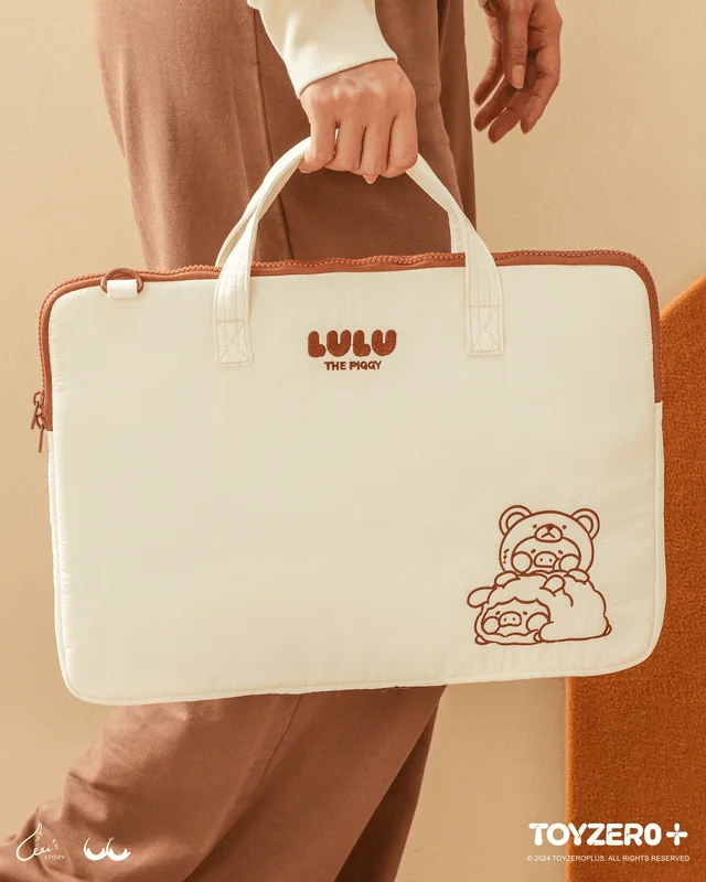 TOYZEROPLUS LuLu the Piggy Costume Series - Bear & Sheep Laptop Case - LuLu The Piggy