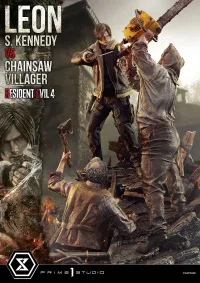 Prime 1 Studio Ultimate Premium Masterline Resident Evil 4 Leon S. Kennedy versus Chainsaw Villager Bonus Version - Video Games - photo 76