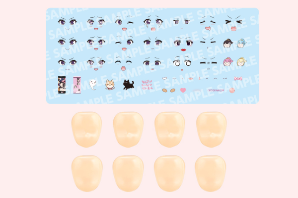 CUSTOMIZED FACE & DECAL SET Vol.7 [DESIGNED BY RAGUHONOERIKA FOR MADOKA YUKI B]