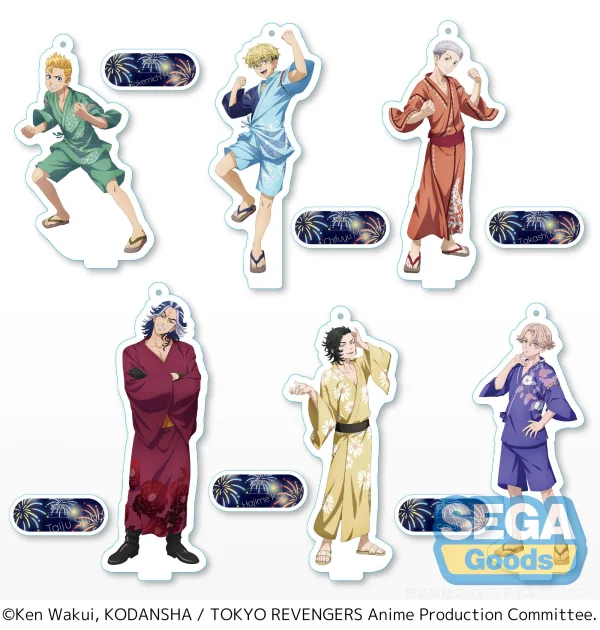 SEGA Tokyo Revengers Clear Key Chain with Stand It's a Summer Festival! - Tokyo Revengers