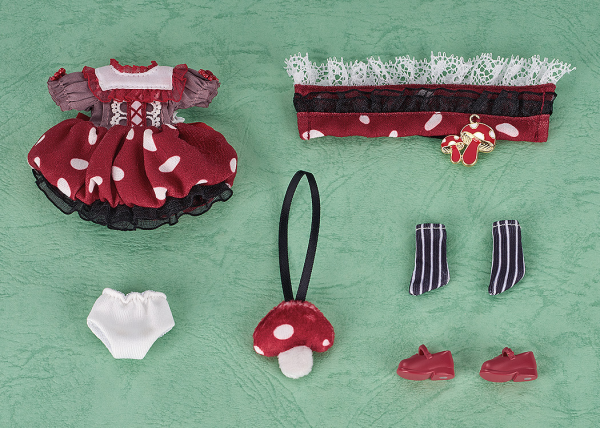 Nendoroid Doll Outfit Set: Mushroom - Girl (Red)