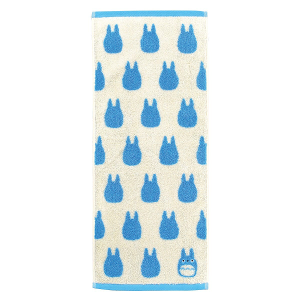 Medium Blue Totoro - Studio Ghibli Silhouette Series (Face Towel)