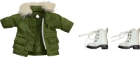 GOOD SMILE COMPANY Nendoroid Doll Warm Clothing Set: Boots &amp; Mod Coat (Khaki Green) - Figure Accessories - photo 2