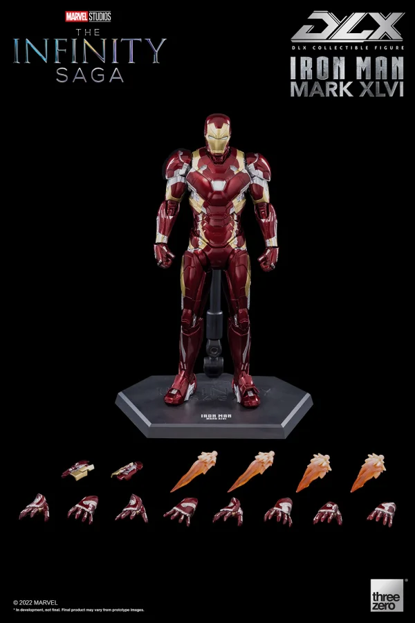 threezero The Infinity Saga – DLX Iron Man Mark 46 - Marvel
