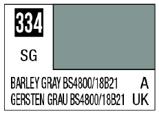 Mr. Color 334 - Barley Gray BS4800/18B21 (Semi-Gloss/Aircraft)
