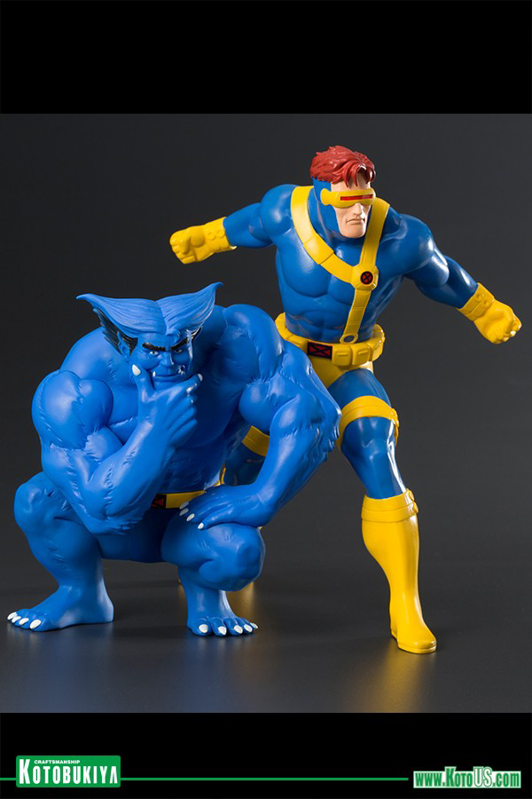 MARVEL UNIVERSE CYCLOPS & BEAST TWO PACK ARTFX+ STATUE [PO-DUE: APR 27]