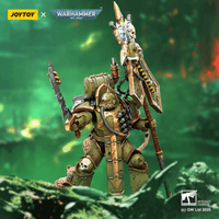 Death Guard Plague Marine Icon bearer with Boltgun and Plague knife 19