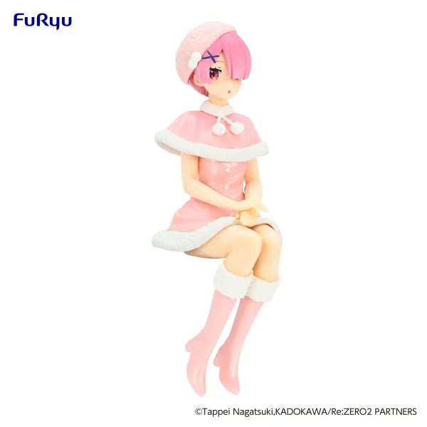 FuRyu Re:ZERO -Starting Life in Another World- Noodle Stopper Figure -Ram Snow Princess Pearl Color ver.- - Re:ZERO -Starting Life in Another World-