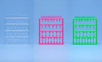 Wave Co. H Eyes [4] Square type (Pink) - Kit Accessories - photo 1