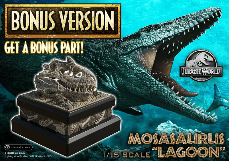Prime 1 Studio Legacy Museum Collection Jurassic World (Film) Mosasaurus "Lagoon" Bonus Version 1/15 Scale - Jurassic Park