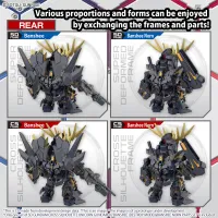 BANDAI HOBBY SD GUNDAM CROSS SILHOUETTE UNICORN GUNDAM 02 BANSHEE (DESTROY MODE) & BANSHEE NORN PARTS SET - Mobile Suit Gundam Unicorn / Narrative - photo 2