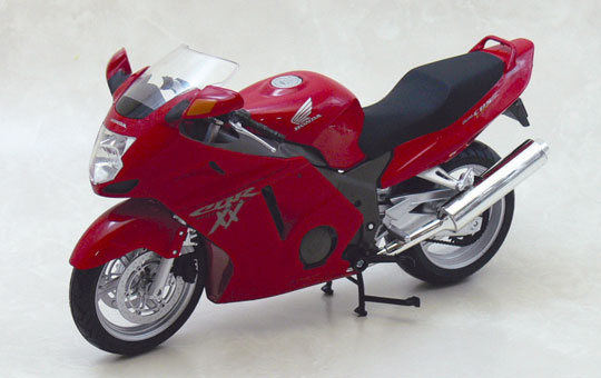 1/12 TOYABI DIECAST MOTORCYCLE: 1/12 Honda CBR1100XX Super Blackbird(RED)