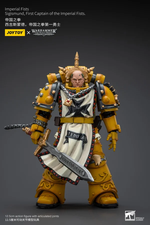 JOYTOY Imperial Fists Sigismund, First Captain of the Imperial Fists - Warhammer 40K