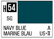 GSI Creos AQUEOUS HOBBY COLOR - H54 SEMI-GLOSS NAVY BLUE (US NAVY AIRCRAFT)