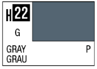 AQUEOUS HOBBY COLOR - H22 GLOSS GRAY (PRIMARY) 1
