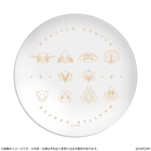 CAPCOM MONSTER HUNTER CHIBI STYLE Melamine Plate: Plain - Monster Hunter