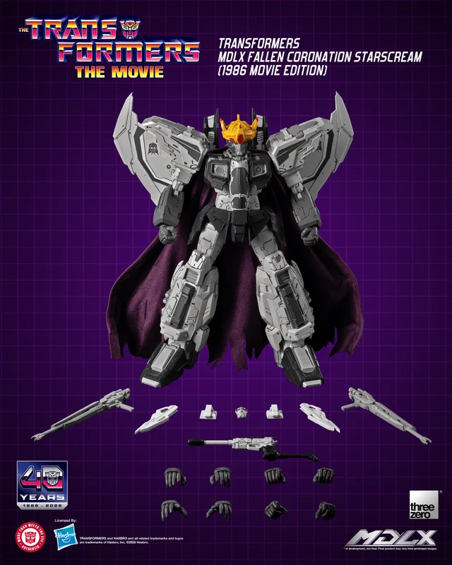 threezero Transformers MDLX Fallen Coronation Starscream (1986 Movie Edition) - Action Figures