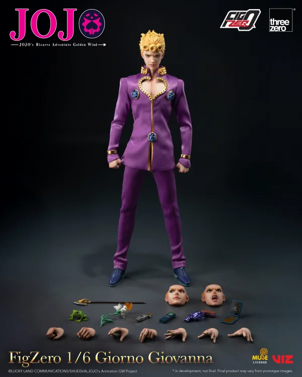 threezero JOJO's Bizarre Adventure: Golden Wind FigZero 1/6 Giorno Giovanna - JoJo's Bizarre Adventure
