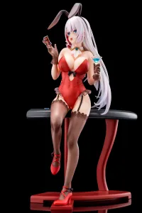 Hakoiri-musume Riselia Ray Crystalia wearing crimson bunny costume with Nip Slip Gimmick System - The Demon Sword Master of Excalibur Academy - photo 9