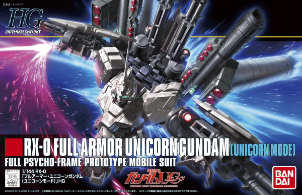 HGUC 1/144 #156 Full Armor Unicorn Gundam (Unicorn Mode)