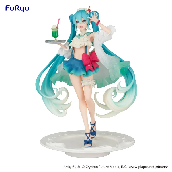 FuRyu Hatsune Miku Exceed Creative Figure - Hatsune Miku SweetSweets Series Melon Soda Float- - Hatsune Miku