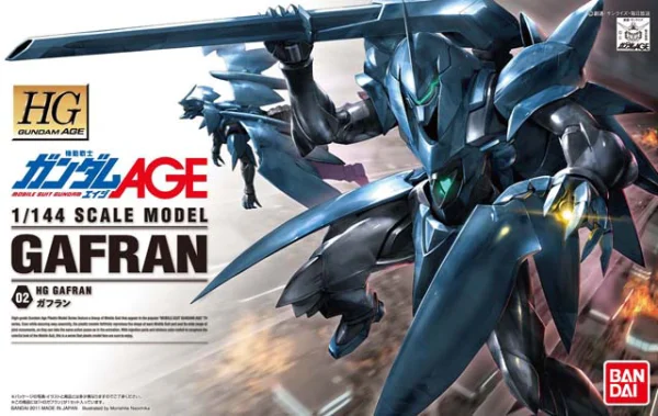 BANDAI HOBBY HG 1/144 #02 Gundam Age Gafran - Mobile Suit Gundam AGE