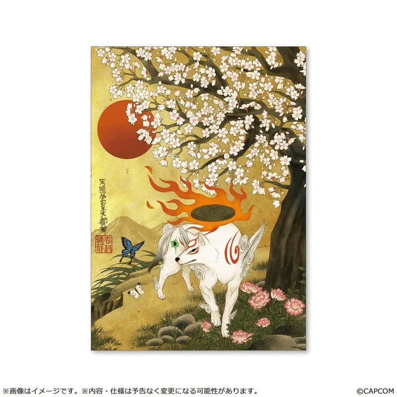 CAPCOM 【Okami 20th Anniversary Reprint Art Project】B2 poster 11th Anniversary artist:Keniichiro Yoshimura - Okami