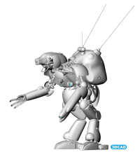 1/20  Moon Type Humanoid Unmanned Interceptor Großer Hund "LUNA HUND" 6