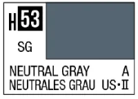 GSI Creos AQUEOUS HOBBY COLOR - H53 SEMI-GLOSS NEUTRAL GRAY (USAF/ARMY AIRCRAFT) - photo 1