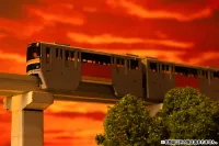 PLUM PMOA 1/150 Scale  Tama Intercity Monorail Series 1000 Paper kit（4cars） - Scale Kits - photo 5