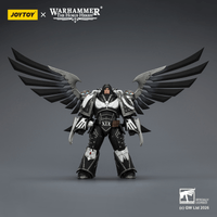 Raven Guard Corvus Corax, Primarch of the XIX Legion with artificer-crafted lightning talons, archaeotech pistols, and whip 1