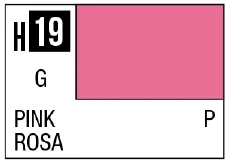 GSI Creos AQUEOUS HOBBY COLOR - H19 GLOSS PINK (PRIMARY)