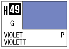 AQUEOUS HOBBY COLOR - H49 GLOSS VIOLET (PRIMARY)