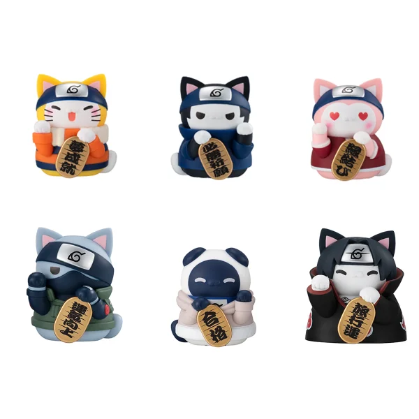 MegaHouse MEGA CAT PROJECT NARUTO Nyaruto! Beckoning cat FORTUNE One more time ! (1pc / 6pc per box) - NARUTO