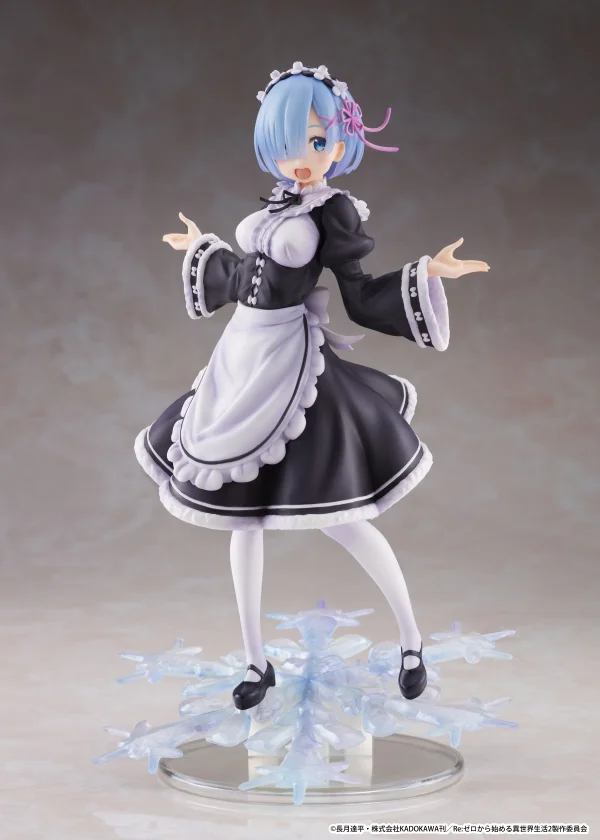 TAITO Re:Zero Starting Life in Another World AMP Figure - Rem (Winter Maid Image Ver.) - Re:ZERO -Starting Life in Another World-