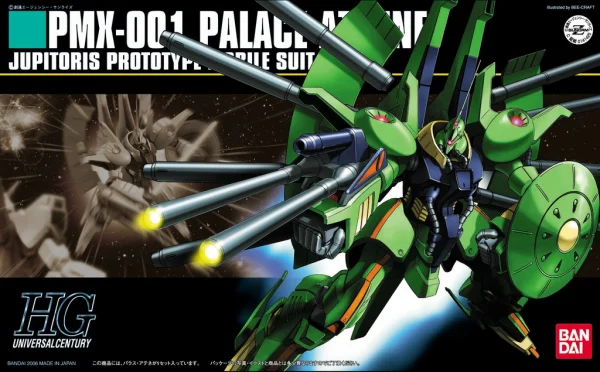 BANDAI HOBBY HGUC 1/144 #60 PMX-001 Palace-Athene - Mobile Suit Gundam Zeta