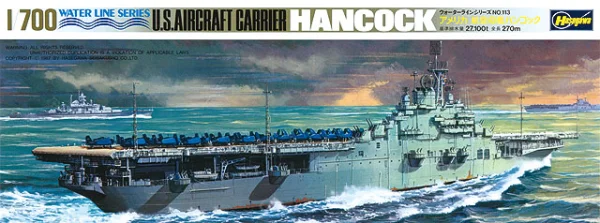 Hasegawa [708] 1:700 U.S. AIRCRAFT CARRIER HANCOCK - Scale Kits