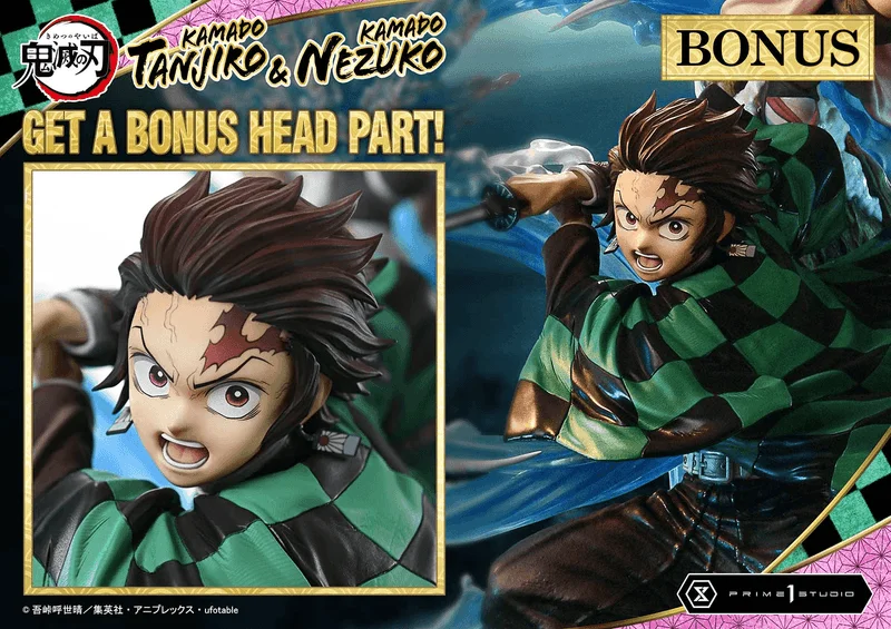 Prime 1 Studio Concept Masterline Demon Slayer: Kimetsu no Yaiba Kamado KAMADO TANJIRO & KAMADO NEZUKO Ultimate Bonus Version - Demon Slayer: Kimetsu no Yaiba