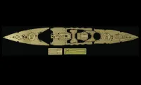 Hasegawa [QG42] 1:350 WOODEN DECK FOR Z24(40024-5) 1/350 BATTLESHIP NAGATO 1941 - Kit Accessories - photo 4