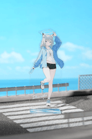 Blue Archive Holiday Saunter Series Acrylic Stand (SHIROKO) 3