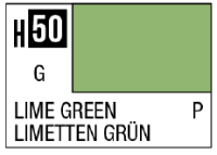AQUEOUS HOBBY COLOR - H50 GLOSS LIME GREEN (PRIMARY) 1