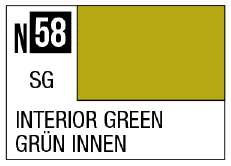 Acrysion N58 - Interior Green (Semi-Gloss/Aircraft)