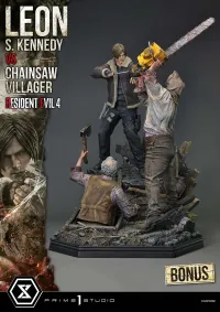 Prime 1 Studio Ultimate Premium Masterline Resident Evil 4 Leon S. Kennedy versus Chainsaw Villager Bonus Version - Video Games - photo 8