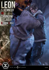 Prime 1 Studio Ultimate Premium Masterline Resident Evil 4 Leon S. Kennedy versus Chainsaw Villager Bonus Version - Video Games - photo 79