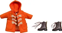 GOOD SMILE COMPANY Nendoroid Doll Warm Clothing Set: Boots &amp; Duffle Coat (Orange) - Figure Accessories - photo 2