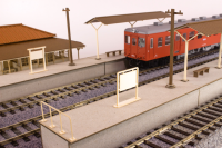 1/80 Scale Paper kit Town Corner Accessory Series Local type island platform Basic set 6