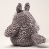 9" Grey Fluffy Medium Totoro Plush "My Neighbor Totoro" 2